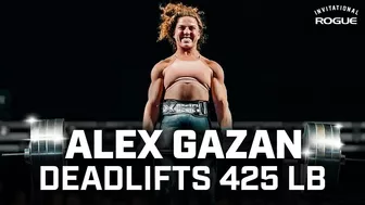 Alex Gazan Deadlifts 425 lb at the 2023 Rogue Invitational