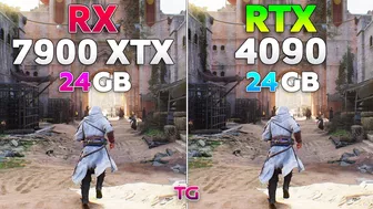 RX 7900 XTX vs RTX 4090 in Assassin's Creed Mirage