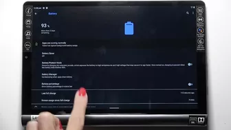 How to Activate Battery Percentage on Yoga Smart Tab?