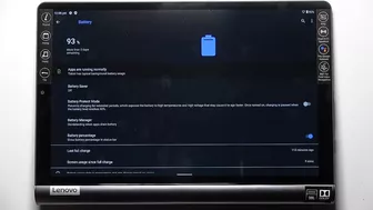 How to Activate Battery Percentage on Yoga Smart Tab?