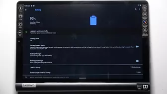 How to Activate Battery Percentage on Yoga Smart Tab?