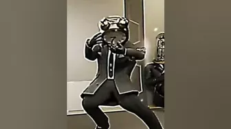 flexible clock man dancing