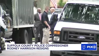 Suffolk County Police Commissioner Rodney Harrison, stepping down after Gilgo Beach arrest