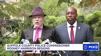 Suffolk County Police Commissioner Rodney Harrison, stepping down after Gilgo Beach arrest