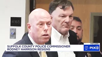 Suffolk County Police Commissioner Rodney Harrison, stepping down after Gilgo Beach arrest