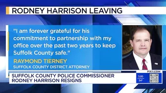 Suffolk County Police Commissioner Rodney Harrison, stepping down after Gilgo Beach arrest