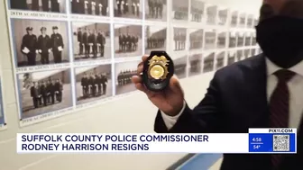 Suffolk County Police Commissioner Rodney Harrison, stepping down after Gilgo Beach arrest