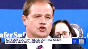 Suffolk County Police Commissioner Rodney Harrison, stepping down after Gilgo Beach arrest