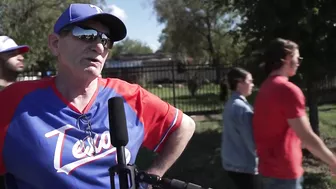 Rangers fans travel hours to pack Arlington's Entertainment District for World Series parade