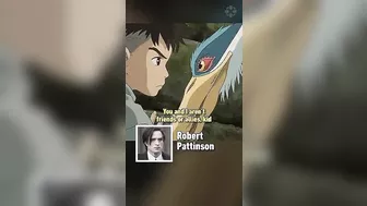 Robert Pattinson’s first anime role is crazy #anime #studioghibli