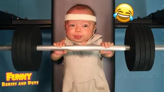 Try Not To Laugh ???? Funny Healthy Baby Doing Exercise Moments #2 || Funny Babies and Pets