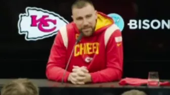 Travis Kelce asked if he’s ‘in love’ with Taylor Swift