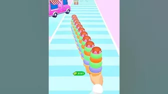 Cone Ice Cream???? Stack Run Level-2 #ytshorts #games #trending