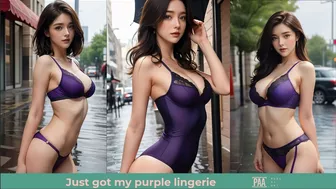 PAA- Just got my purple lingerie, do you like?? |4K Ai Art | 4k Ai Lookbook | -| 란제리 뷰티|ランジェリーの美しさ