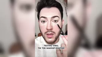 I TRIED *THAT* VIRAL TIK TOK MAKEUP ROUTINE #makeup #tiktok