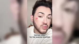 I TRIED *THAT* VIRAL TIK TOK MAKEUP ROUTINE #makeup #tiktok