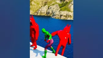 GTA 5 Epic Ragdolls/Spiderman Funny Compilation #744 (GTA5, Euphoria Physics, Funny Moments) #shorts