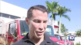 Firefighters travel from Miami Beach to Israel