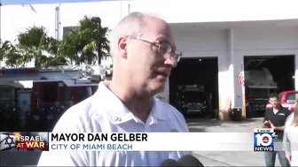 Firefighters travel from Miami Beach to Israel