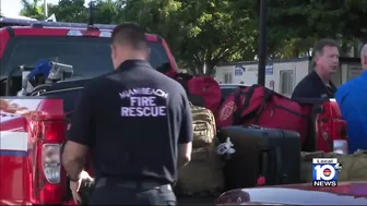 Firefighters travel from Miami Beach to Israel