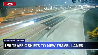 I-95 traffic shifts to new travel lanes