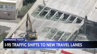 I-95 traffic shifts to new travel lanes