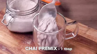 Chai Tea Premix Powder Recipe - Just Add Hot Water | Quick Travel Tea Powder Mix - Chai in 1 Min