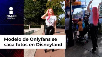 Modelo de OnlyFans rompe con su fotos el encanto de Disneyland París