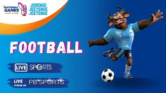 LIVE Football ⚽️ 37th National Games Goa 2023 | DD Sports