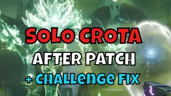 After Patch SOLO MASTER CROTA & CHALLENGE Loot Bug Fix