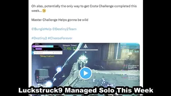 After Patch SOLO MASTER CROTA & CHALLENGE Loot Bug Fix