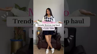 #meeshofinds Korean Tops Haul under 300 #shorts #viral #youtubeshorts #meeshohaul #meeshotops #fyp