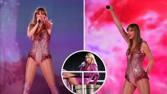 Taylor Swift shines in pink lingerie while kicking off her Eras Tour in Argentina