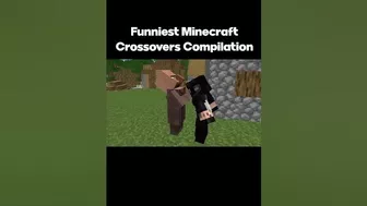 Funniest Minecraft Crossover Compilation #minecraft #minecraftmemes