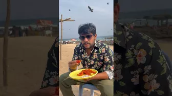 ????????వైజాగ్ బీచ్ లో అద్బుతమైన చేపల రొయ్యల fry #shorts #foodshorts #beach #foodie #hyderabadfood #vizag