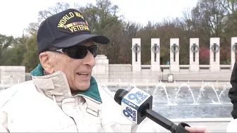 Veterans travel to DC to take part in Veterans Day ceremonies on the National Mall