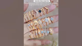 Available Ring Spesial fashion 16k , Kuning cantik memukau, pilihan model keren Emas Terbaru tampi