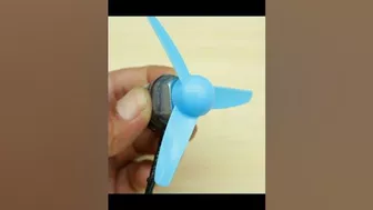 how to make dc motor flexible usb mini toy fan #shorts