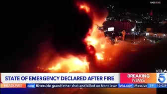 State of emergency declared after fire shuts down 10 Freeway in Los Angeles