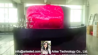 Circular Curved Soft Flexible Led Display Screen Exhibition Trade Show Cylindrical Column Video Wall