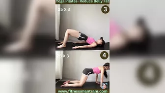 Yoga Pilates- Reduce Belly Fat #shorts #reducebellyfat #yoga #fitnessmantram