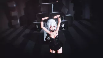 【VOCALOID MMD】INTERGALACTIA 弱音ハク Yowane Haku Lingerie / 4K 2160P [Motion by Suzuki Rin]