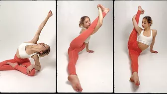 FLEXIBLE GIRL. CONTORTION CHALLENGE. GYMNASTIC FLEX. SPLITS & OVERSPLITS