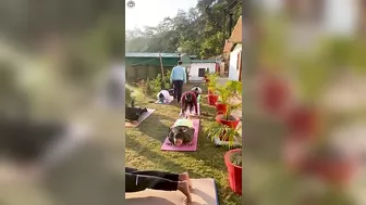 Ashtanga vinyasa yoga practice by Yashpal sir at Rishikesh vinyasa yoga school