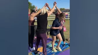 Training alpacas at AZ Goat Yoga in Gilbert, AZ #goatyoga #animal #alpaca