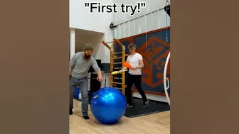 Yoga Ball Juggling Fun