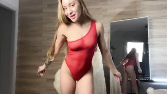 [4K] Transparent Try-on Haul with Stella | See through lingerie