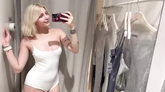 Try on haul see through bodysuit lingerie