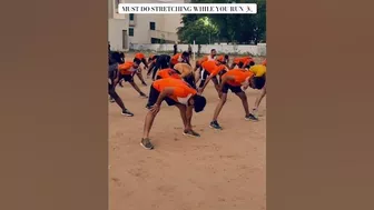 MUST DO STRETCHING WHILE YOU RUN ????‍♂️|| GUJARAT POLICE TRAINING #gandhinagar #policeacademy