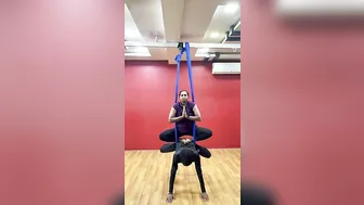 Aerial yoga !! Aerial yoga India !! Aerial yoga teacher training centre Raipur C.g !! #viral #shorts